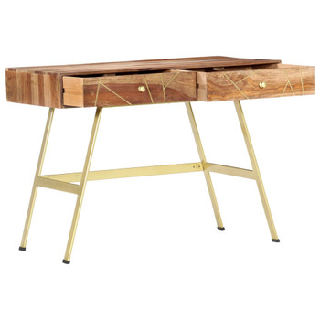Pisaći stol s ladicama 100 x 55 x 75 cm od masivnog drva šišama 286151