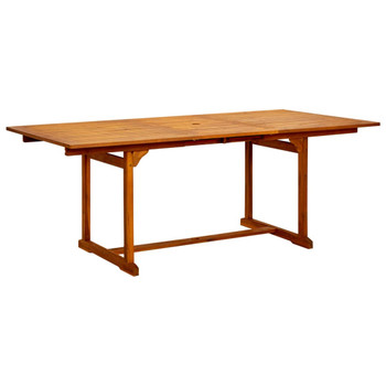 Vrtni blagovaonski stol (150 - 200)x100x75 cm od drva bagrema 316564