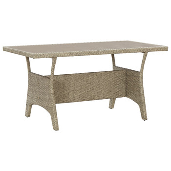 Vrtni stol sivi 120 x 70 x 66 cm od poliratana 316583