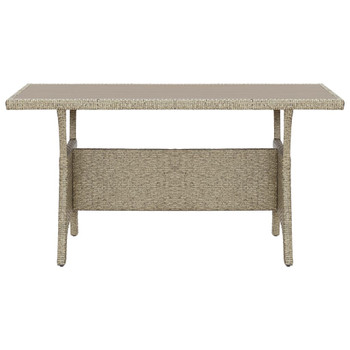 Vrtni stol sivi 120 x 70 x 66 cm od poliratana 316583