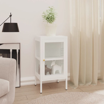 Komoda 38 x 35 x 70 cm od metala i stakla 336062