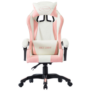 Igraća stolica od umjetne kože ružičasta 287984