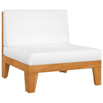 Modularna srednja sofa i krem bijeli jastuci od bagremovog drva 312150