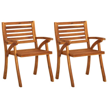 Vrtne blagovaonske stolice s jastucima 2 kom od bagremovog drva 3060825