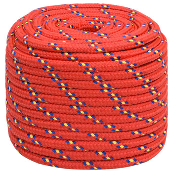 Brodski konop crveni 16 mm 25 m od polipropilena 152413
