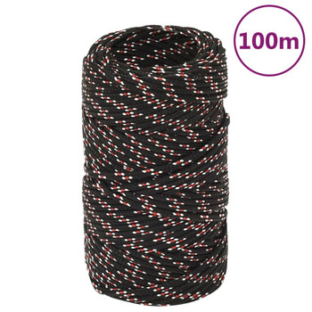 Brodski konop crni 2 mm 100 m od polipropilena 152319