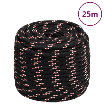 Brodski konop crni 18 mm 25 m od polipropilena 152364