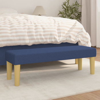 Klupa plavi 100x30x30 cm od tkanine 346658