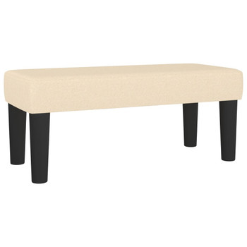 Klupa krem 70 x 30 x 30 cm od tkanine 346621