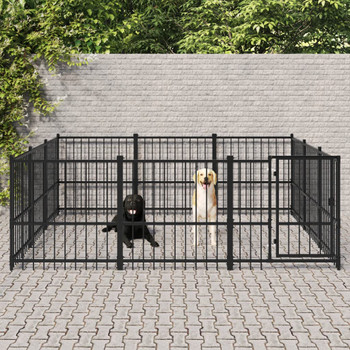 Vanjski kavez za pse čelični 8,47 m² 3124616