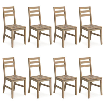 Blagovaonske stolice 8 kom od masivnog bagremovog drva 3106440