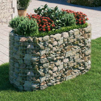 Gabionska povišena gredica od pocinčanog željeza 200x100x100 cm 152045