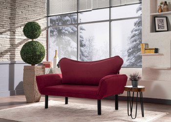 Sofa za 2 sjedišta Chatto - bordo