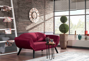 Sofa za 2 sjedišta Genzo - bordo