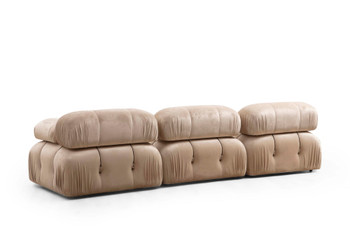 Sofa sa 3 sjedala Bubble 3 sjedala (L1-O1-1R) - Velvet