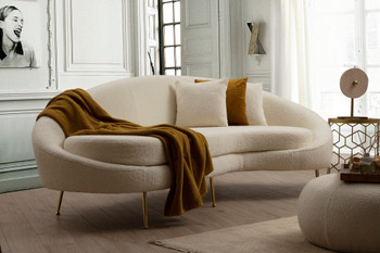 Sofa sa 3 sjedala Eses - Cream Bouclett