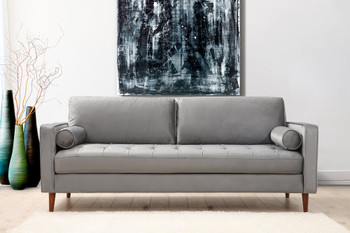 Sofa sa 3 sjedala Obod - svijetlo siva