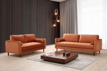 Sofa sa 3 sjedala Obruč - narandžasta