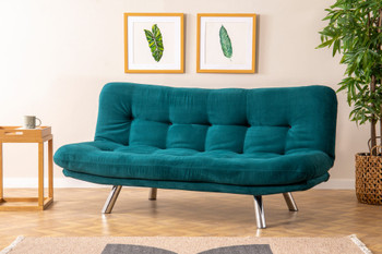 Sofa za 3 sjedala Mala sofa Misa - Petrol zelena