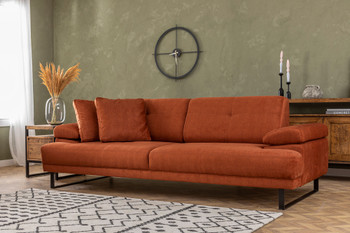 Sofa za 3 sjedala Mustang - Narandžasta