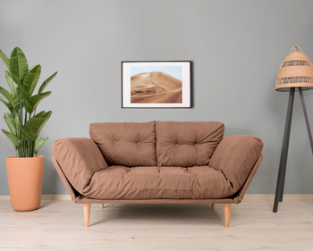 Sofa za 3 sjedala Nina Ležaljka - svijetlo smeđa GR102