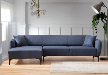 Ugaona sofa Belissimo Lijevo - Plavo