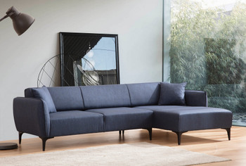 Ugaona sofa Belissimo Desno - Plavo