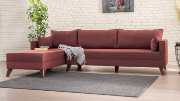 Ugaona sofa Ugaona garnitura Bella Lijeva 1 - Claret Red