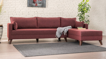 Ugaona sofa Bella Kutna Sofa Desna 1 - Claret Red