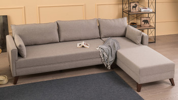 Ugaona sofa Bella kutna garnitura desna 1 - krem