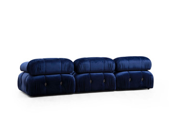 Ugaona sofa Bubble Velvet plava L1-O1-1R-PUF