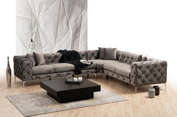 Ugaona sofa Como desno - antracit