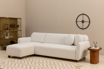 Ugaona sofa Eddy Corner Lijevi (CHL-3R) - Bijela