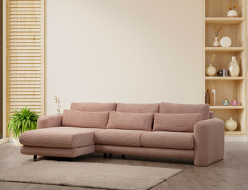 Ugaona sofa Lily Corner Lijevo Pink