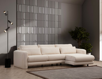 Ugaona sofa Lily Corner Desna krema