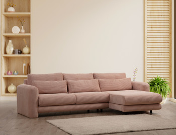 Ugaona sofa Lily Corner Right Pink