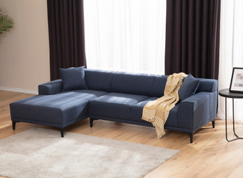 Ugaona sofa Petra L Kutak - Plava