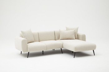 Ugaona sofa Desna strana - krema