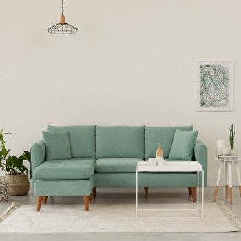 Ugaona sofa Sofia Köşe Left-Sea Green