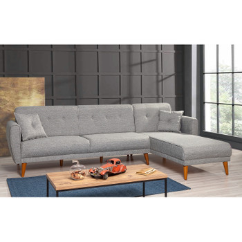 Ugaona sofa-krevet Aria Köşe-Grey