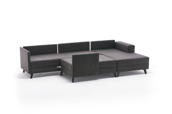 Ugaona sofa-krevet Efsun - Antracit