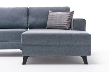 Ugaona sofa-krevet Efsun – Plava