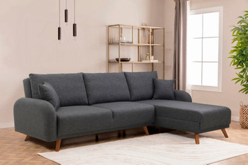 Ugaona sofa-krevet Hera 2 Kutak - antracit