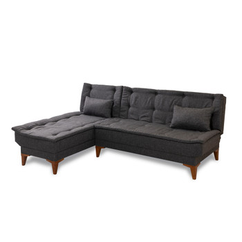 Ugaona sofa-krevet Santo lijevo - antracit