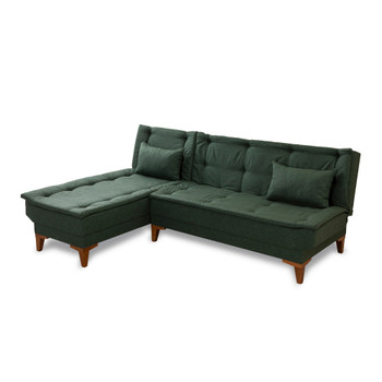 Ugaona sofa-krevet Santo lijevo - zeleno