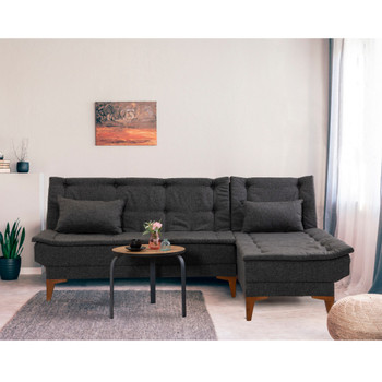 Ugaona sofa-krevet Santo-Antracit