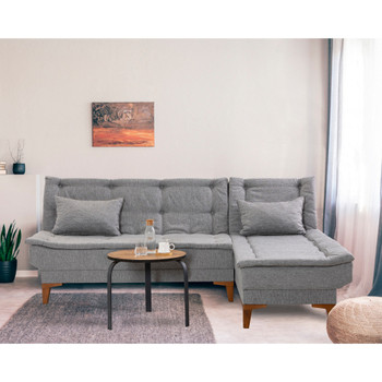 Ugaona sofa-krevet Santo-Grey