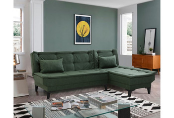 Ugaona sofa-krevet Santo-S-Green