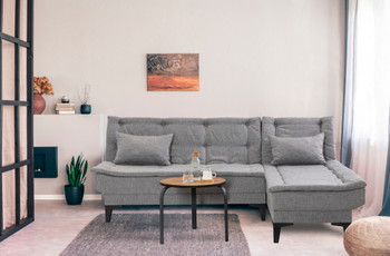 Ugaona sofa-krevet Santo-S-Grey