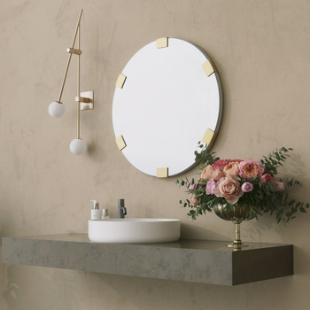 Dekorativno ogledalo Ogledalo čakre - zlato